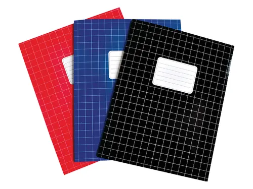 Schrift SOHO Basic A5 ruit 10x10mm 80 pagina's 60gr assorti 8+2 gratis