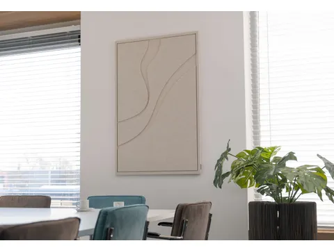 Acoustic Art FLOW Large 120x80cm Beige Akoestisch kunstwerk Organisch