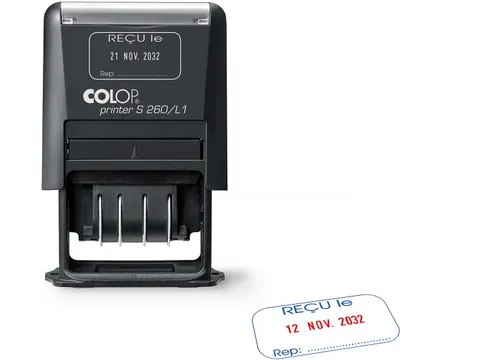 stempel Printer S260/L1 N, met datum en ONTVANGEN