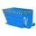 kiepbak,HxLxB 890x1440x800mm,0,7m³,draagverm. 1000kg,RAL 5012