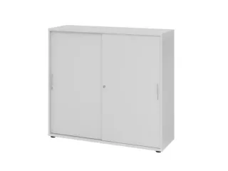 schuifdeurkast,HxBxD 1000x1200x400mm,2xhouten vloer,3ordnerhoogte - 1