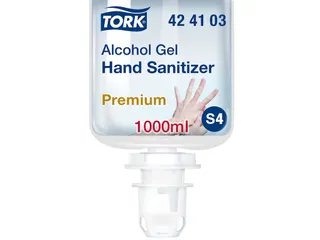 Alcohol gel Tork 424103 S4 voor handdesinfectie ongeparfumeerd 1000ml - 4