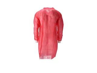 Cmt Pp Non Woven Bezoekersjas Met Drukknopen Rood Maat XXXL 100 Stuks - 5