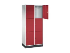 grootvolume-lockersysteem,RAL 7035/RAL 3003,HxBxD 1950x820x500mm
