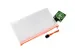 Trousse Foldersys EVA 120x220mm transparent zip orange fluo