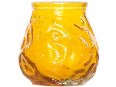 Cosy & Trendy Mini Lowboy Ø7,5cmx7,5cm Geel Horeca kaars 15 stuks