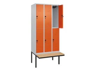 Dubbeldekse dekenkist,HxBxD 2120x900x815mm,3x2vak.,vak B 300mm - 2