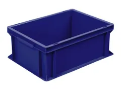 Euronorm Stapelkrat 170x400x300mm 16liter Gesloten Blauw
