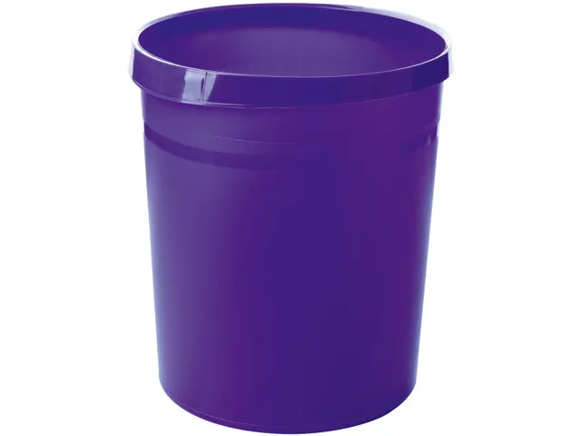 Corbeille à papier HAN Grip avec rebord 18 litres Trend Colour Violet