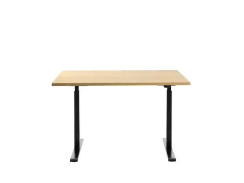 Elektrisch ihv bureau,HxBxD 700-1200x1200x800mm,blad esdoorn