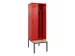 locker met bank,voor scheiding van kleding,HxBxD 2120x600x815mm,2vak