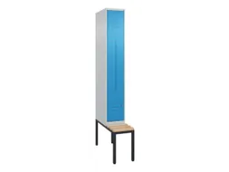 Z-garderobekast,HxBxD 2120x300x815mm,2vak,vak B 300mm,cil.-slot
