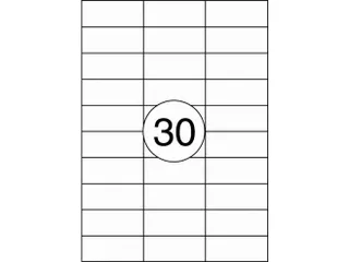 Etiket Rillstab 70x29.7mm Wit - 1