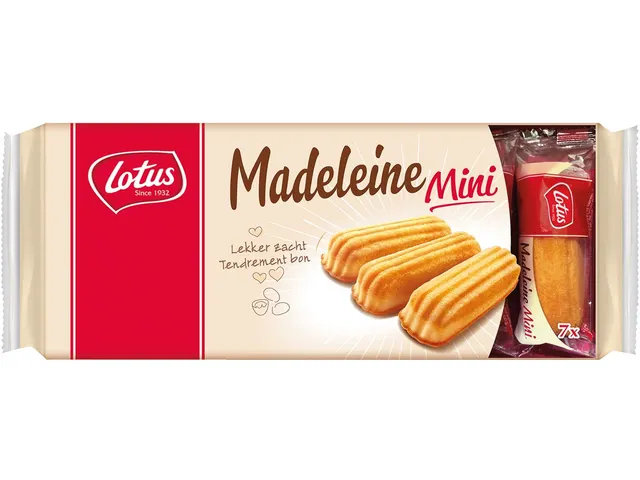 Madeleine Mini Individueel Verpakt 17 Gram Pak 7 Stuks