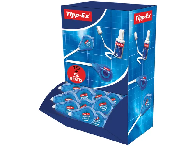 Correctieroller Tipp-ex easy refill ecolutions 5mmx14m doos 15+5 grati