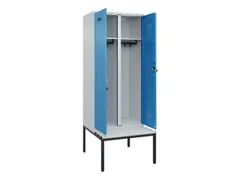 locker met bank,voor scheiding van kleding,HxBxD 2120x800x815mm,2vak