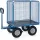 Handtrekwagen 6444P 750kg 1135x795mm draadgaas polyurethaan wielen