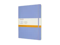 Notitieboek Moleskine XL 190x250mm lijn soft cover hydrangea blue