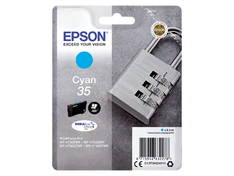 Inktcartridge Epson 35 T3582 Blauw C13T35824010