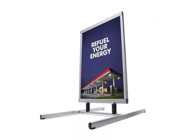 Stoepbord 70x100cm Premium Metalen Voet Windtalker | StoepbordOnline.nl