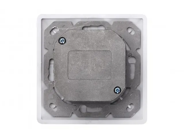 CAT 6A Klasse EA Aansluitdoos Afgeschermd Inbouw 2xRJ45 LSA Zuiver Wit