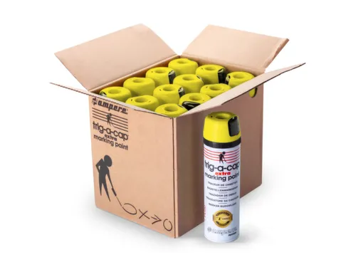 Markeerspray Voor Bouwplaatsen Geel Fluorescerend 500Ml