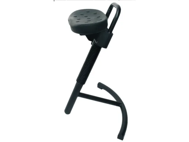 Stahulp Staalbuis 645-825mm Pu-Schuimzitting Zwart Neigverstelbaar