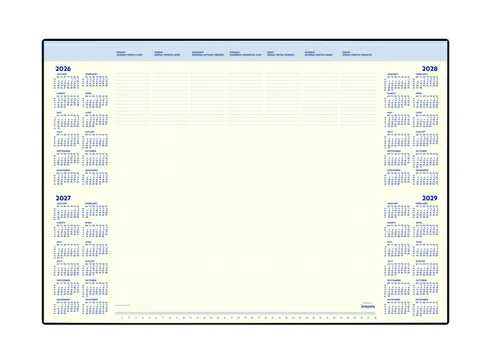 Onderlegblok 2026 Brepols Desk Mate 7dagen/1pagina 412x590x8mm 35vel i