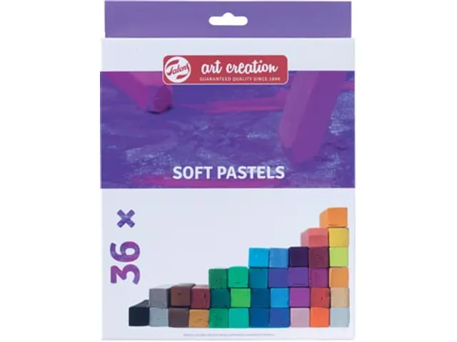 Softpastels, Doos à 36 Stuks Assorti Kleuren