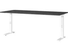 In hoogte verstelbaar bureau,HxBxD 680-910x1800x800mm,blad grafiet