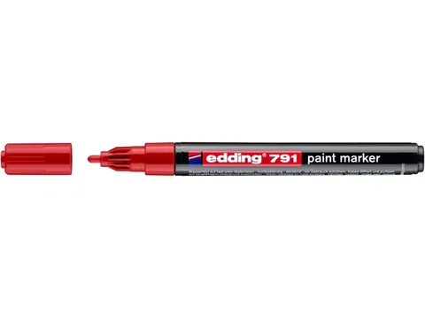 Paintmarker edding 791 op alcoholbasis 1-2mm rood