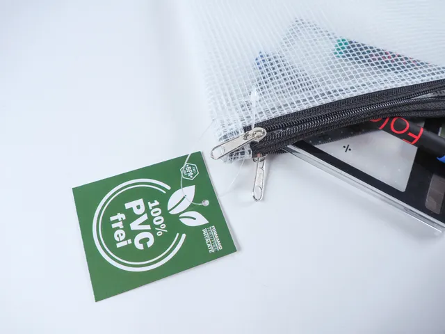 Trousse Foldersys A6 EVA transp sans PVC 2 comp fermeture éclair noir