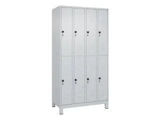 dubbeldekse locker,HxBxD 1950x1000x500mm,4x2vak.,vak B 250mm - 1