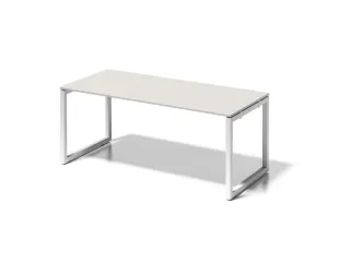 bureau,HxBxD 740x1800x800mm,blad grijswit,sledeframe verkeerswit - 1