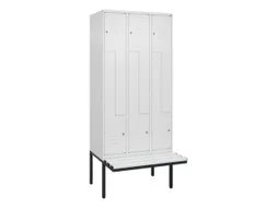 Z-garderobekast,HxBxD 2120x900x815mm,6vak,vak B 300mm,cil.-slot