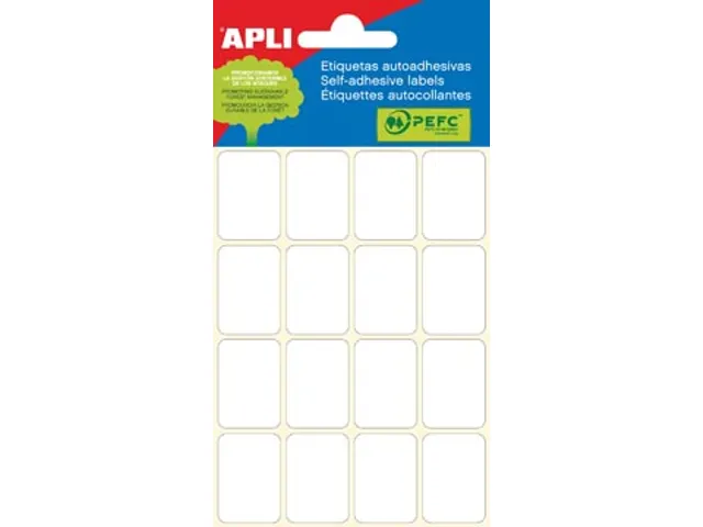 Apli Etiket 19x27mm Wit