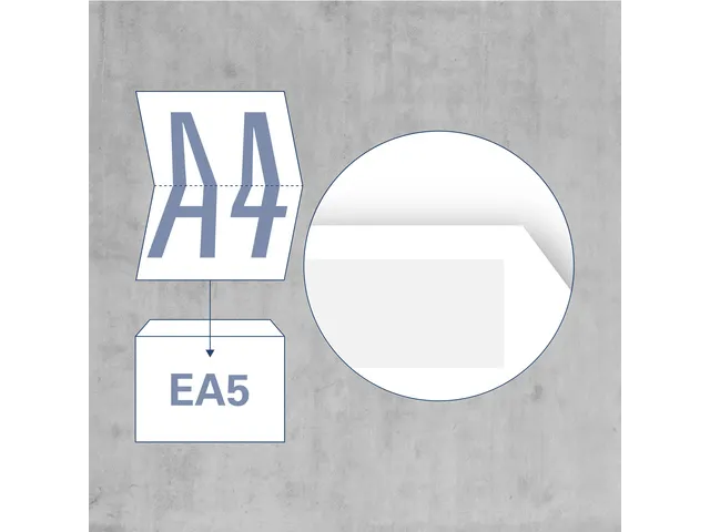 Dienstenvelop Venster Links Raadhuis 156x220mm Ea5 Wit Gegomd