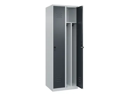 locker voor scheiding van kleding,HxBxD 1850x600x500mm,2vak