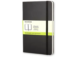 Notitieboek Moleskine large 130x210mm blanco hard cover zwart - 5