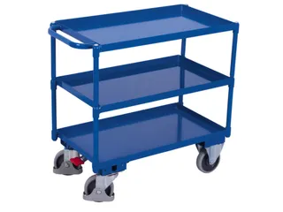 Tafelwagen 400kg 850x500mm 3 Etages Staalplaat - 2