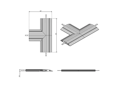 Addit kabelbeschermer T-verbinding 462