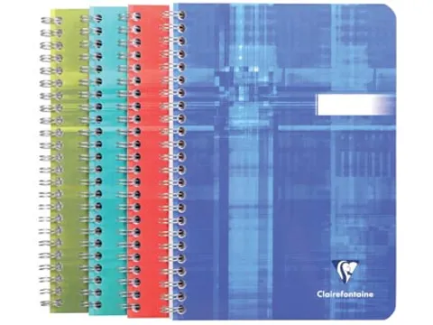 Notitieboek A5 Spiraal Lijn Assorti kleuren
