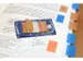 Info flags 25x43mm Orange Blister 50 pièces