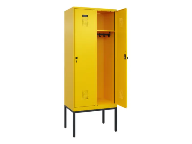 locker,HxBxD 2120x800x500mm,2vak,vak B 400mm,draaigrendel