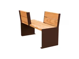 zitbank,B 1200mm,3latten,hout-zitting licht eikenhout,zitting H 450mm