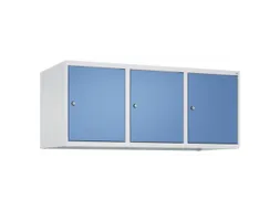 opzetkast,v. locker,3vak.,vak B 400mm,HxBxD 500x1200x500mm,vleugeldeur