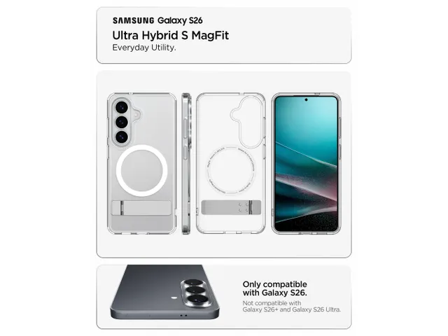 Spigen S26 Ultra Hybrid S Hoes Transparant Wit