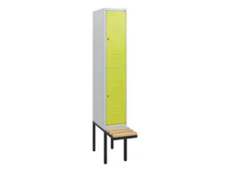 Dubbeldekse dekenkist,HxBxD 1950x300x815mm,1x2vak.,vak B 300mm