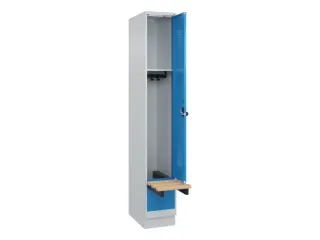 locker met bank,HxBxD 1950x300x815mm,1vak,vak B 300mm,draaigrendel - 1