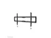 Support mural TV Neomounts LEVEL 43-86 inch support plat noir